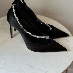 Giuseppe Zanotti Black Crystal Heels (***Gently used only worn once***)